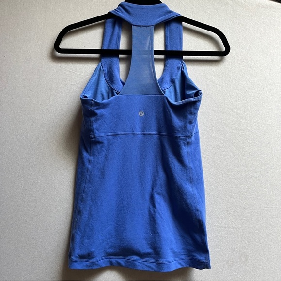 Lululemon Athletica Scoop neck Women's Blue Sleeveless Tank Top Sz 6 - Picture 2 of 7